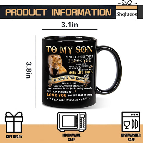From Mom-to My Son Lion Mug 11Oz, Son Gift